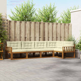 vidaXL Outdoor Sofa Set 5 pcs Natural Solid Acacia Wood