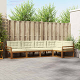 vidaXL Outdoor Sofa Set 5 pcs Natural Solid Acacia Wood