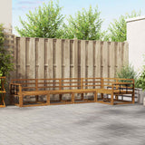 vidaXL Outdoor Sofa Set 5 pcs Natural Solid Acacia Wood