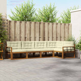 vidaXL Outdoor Sofa Set 5 pcs Natural Solid Acacia Wood