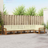 vidaXL Outdoor Lounge Set 6 pcs Natural Solid Acacia Wood