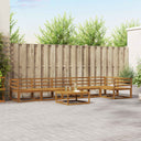 vidaXL Buiten bank set 7 pcs Naturel Massief Acacia Hout