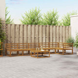 vidaXL Buiten bank set 7 pcs Naturel Massief Acacia Hout