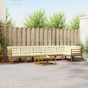 vidaXL Buiten bank set 7 pcs Naturel Massief Acacia Hout