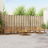 vidaXL Buiten bank set 7 pcs Naturel Massief Acacia Hout