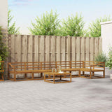 vidaXL Buiten bank set 7 pcs Naturel Massief Acacia Hout