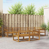 vidaXL Ensemble de 7 bancs de jardin en bois d'acacia massif Naturel