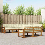 vidaXL Salon de jardin 8 pcs Bois d'acacia massif Naturel