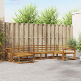 vidaXL Ensemble salon de jardin 6 pcs Bois d'acacia massif Naturel