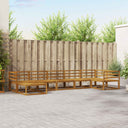 vidaXL Buiten bank set 7 pcs Naturel Massief Acacia Hout