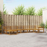 vidaXL Buiten bank set 7 pcs Naturel Massief Acacia Hout