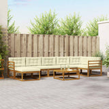 vidaXL Buiten bank set 8 pcs Naturel Massief Acacia Hout