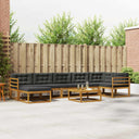 vidaXL Buiten bank set 8 pcs Naturel Massief Acacia Hout