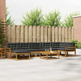 vidaXL Buiten bank set 8 pcs Naturel Massief Acacia Hout