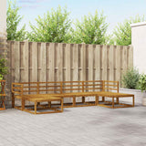 vidaXL Buiten bank set 6 pcs Naturel Massief Acacia Hout