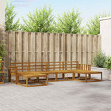 vidaXL Buiten bank set 6 pcs Naturel Massief Acacia Hout