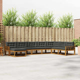 vidaXL Outdoor lounge set 8 pcs Natural Solid Acacia Wood