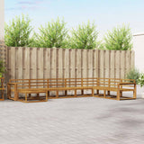 vidaXL Outdoor lounge set 8 pcs Natural Solid Acacia Wood