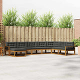 vidaXL Outdoor lounge set 8 pcs Natural Solid Acacia Wood