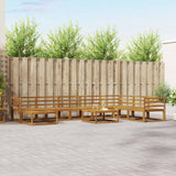 vidaXL Ensemble de salon de jardin 9 pcs Bois d'acacia massif Naturel