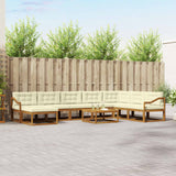vidaXL Ensemble de salon de jardin 9 pcs Bois d'acacia massif Naturel