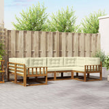 vidaXL Outdoor Sofa Set 6 pcs Natural Solid Acacia Wood