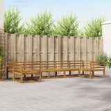 vidaXL Outdoor Lounge Set 7 pcs Natural Solid Acacia Wood
