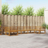 vidaXL Outdoor Lounge Set 7 pcs Natural Solid Acacia Wood