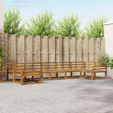 vidaXL Outdoor Lounge Set 7 pcs Natural Solid Acacia Wood