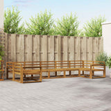 vidaXL Outdoor Lounge Set 7 pcs Natural Solid Acacia Wood