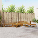vidaXL Outdoor Sofa Set 7 Pieces Natural Solid Acacia Wood