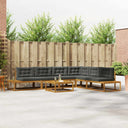 vidaXL Outdoor Sofa Set 7 Pieces Natural Solid Acacia Wood