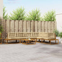 vidaXL Outdoor Sofa Set 7 Pieces Natural Solid Acacia Wood