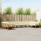 vidaXL Buiten bank set 10 pcs Naturel Massief Acacia Hout