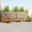 vidaXL Buiten bank set 11 pcs Naturel Massief Acacia Hout