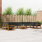 vidaXL Buiten bank set 11 pcs Naturel Massief Acacia Hout