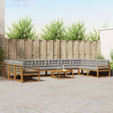 vidaXL Buiten bank set 11 pcs Naturel Massief Acacia Hout