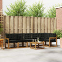 vidaXL Outdoor Sofa Set with Cushions 7 pcs Natural and Cream