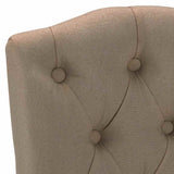 vidaXL Eetkamerstoelen 4 st draaibaar stof taupe