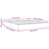 vidaXL Opbergbed met matras Zuiver Wit 183 x 213 cm Kunstleer