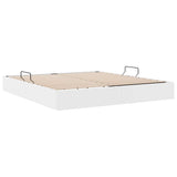 vidaXL Opbergbed met matras Zuiver Wit 183 x 213 cm Kunstleer