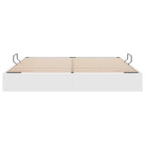 vidaXL Opbergbed met matras Zuiver Wit 183 x 213 cm Kunstleer