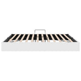 vidaXL Opbergbed met matras Zuiver Wit 183 x 213 cm Kunstleer
