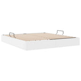 vidaXL Opbergbed met matras Zuiver Wit 183 x 213 cm Kunstleer
