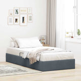 vidaXL Storage Bed with Mattress Dark Grey 100 x 190 cm Velvet