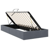 vidaXL Opbergbed met matras Donkergrijs 100 x 190 cm Fluweel