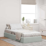 vidaXL Storage Bed with Mattress Dark Grey 100 x 190 cm Velvet