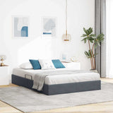 vidaXL Storage Bed with Mattress Dark Grey 100 x 190 cm Velvet