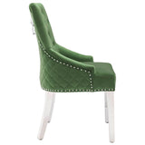 vidaXL Eetkamerstoelen 2 st fluweel geel
