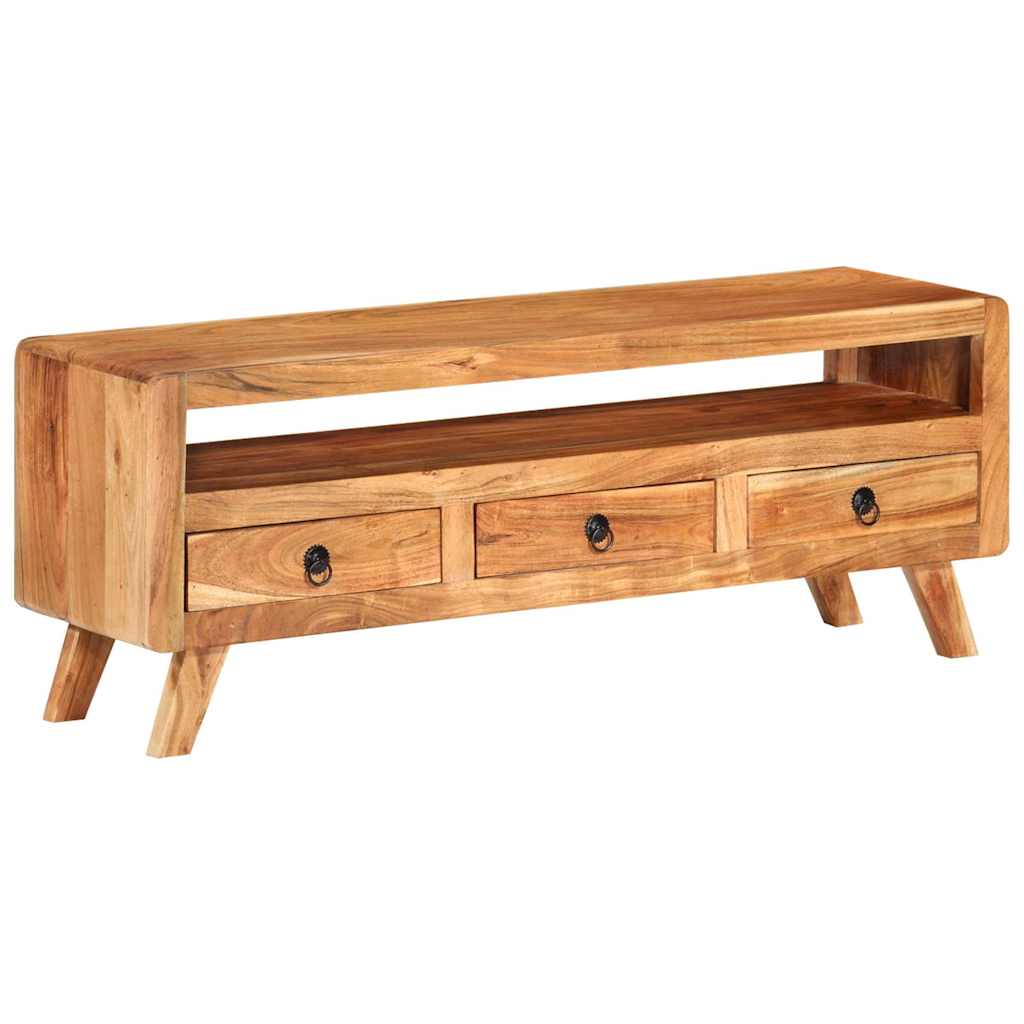 vidaXL Tv-meubel 110x30x40 cm massief gerecycled hout meerkleurig